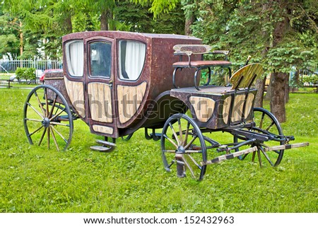 Old-fashioned Transport (Coach). High quality stock photo.