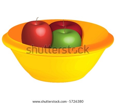 Cartoon Fruit Bowl