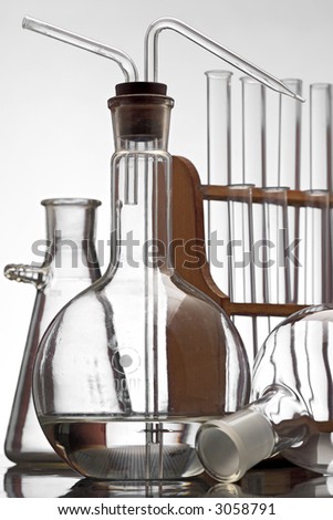 laboratory beakers and test tubes