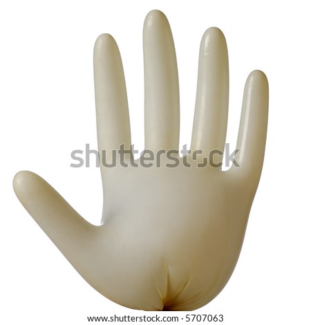 cartoon plastic gloves