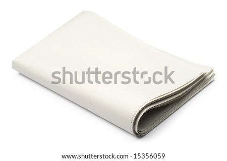 blank newspaper on white with clipping path blank newspaper on white with clipping path