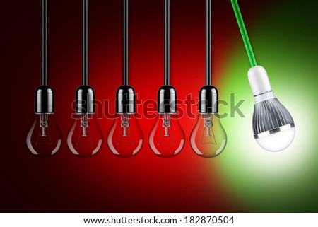 led light bulb pendulum
