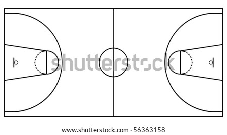 basketball court sketch