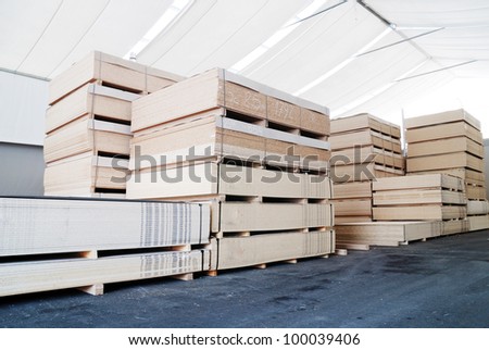 Wood Business Storage Warehouse Store Stock Photo 100039406 
