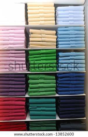 T-shirts in different colors