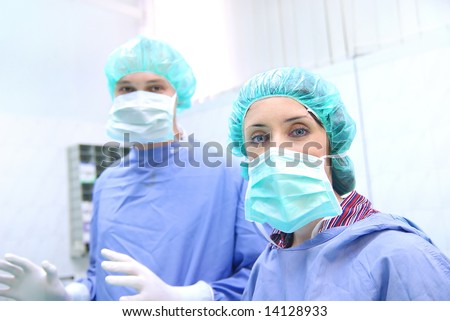doctor team in surgery room