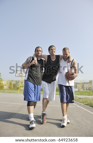 basketball player have foot trauma strech and injury at outdoor  streetbal court