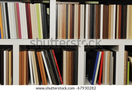 wood furniture sample material for home indoor design in many colors