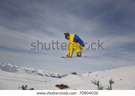 snowboard winter sport  extreme jump