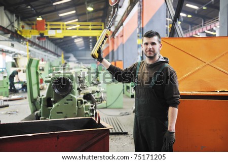 engineering people manufacturing industry with big modern computer machines i company  hall