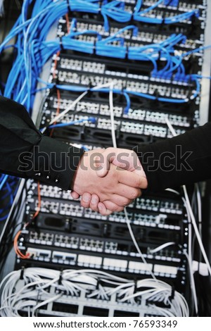 it engineer in network server room solving problems and give help and support