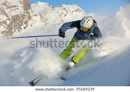 Skier Skiing