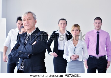 business people  group at a meeting in a light and modern office environment.