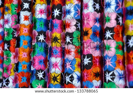 Pattern of Vietnamese silk scarf