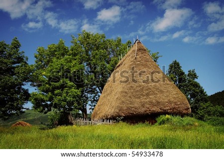 Old farmer\'s wooden house in Transylvania, Romania
