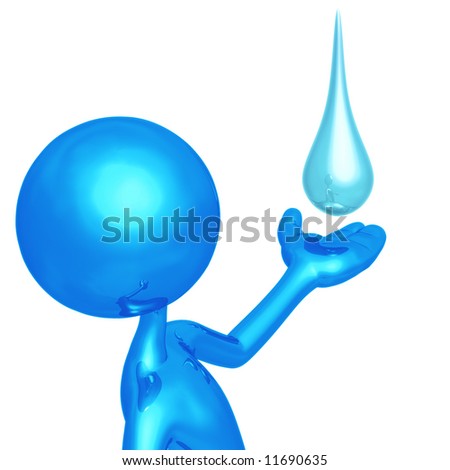 water droplet. Presenter Water Droplet