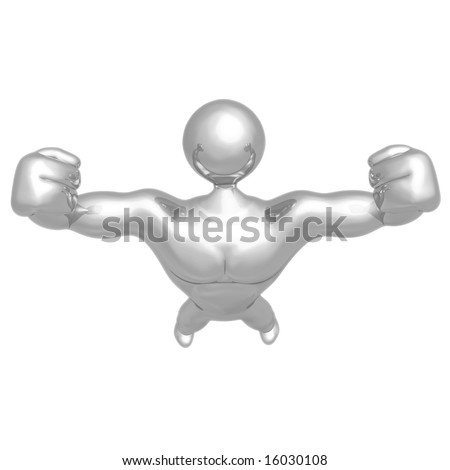 stock photo Strong Man Body Builder