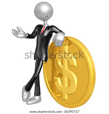 dollar coin image. With Gold Dollar Coin