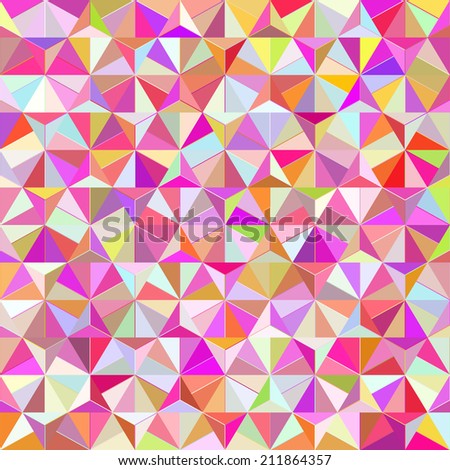 Geometric Triangle Shape Seamless Pattern.  Illustration