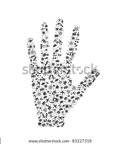 Palm Hand Vector