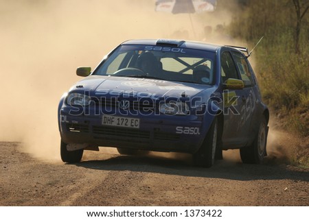stock photo golf rally car