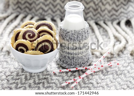 homemade black and white cookies - sweet food