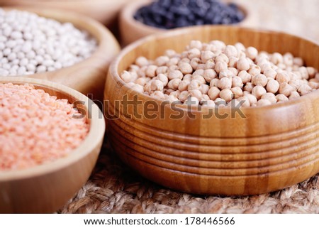 different type of pulses in bowls - food and drink