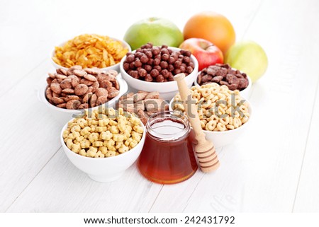 bowl full of various cereals - diet and breakfast