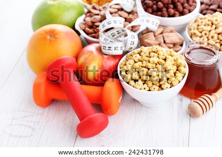 bowl full of various cereals - diet and breakfast