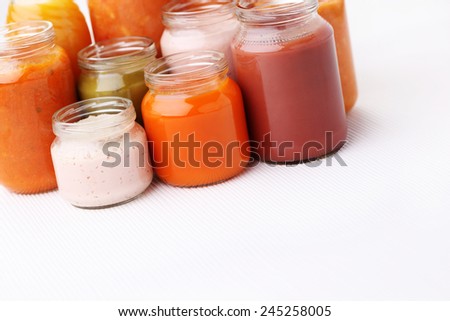 first baby food in jar - food and drink