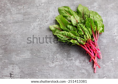 fresh beetroot leaves - fruits and vegetables