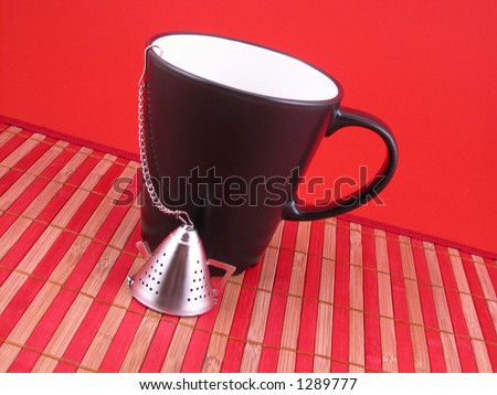 let's make tea - teapot and black cup