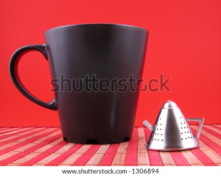 let's make tea - teapot and black cup