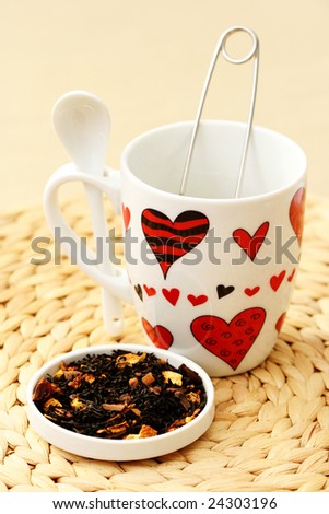cup and tea infuser - food and drink