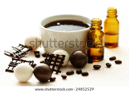 coffee and chocolate bath body care