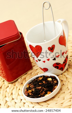 cup and tea infuser - food and drink