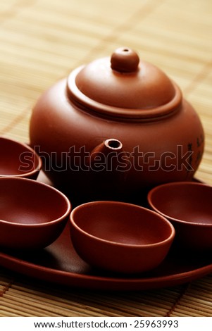 Chinese tea service - food and drink