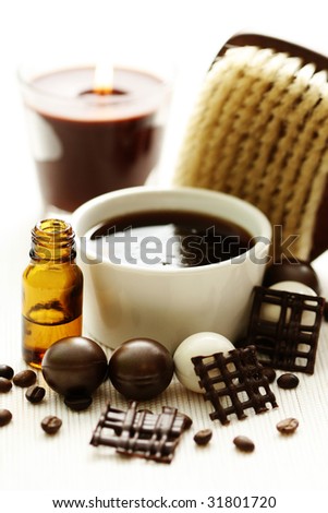 coffee and chocolate bath salt body care