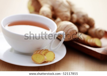 cup of ginger tea - food and drink