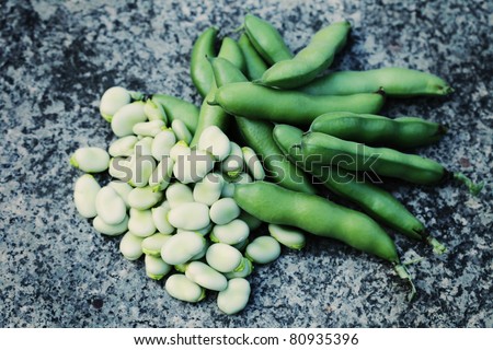 fresh broad beans - fruits and vegetables