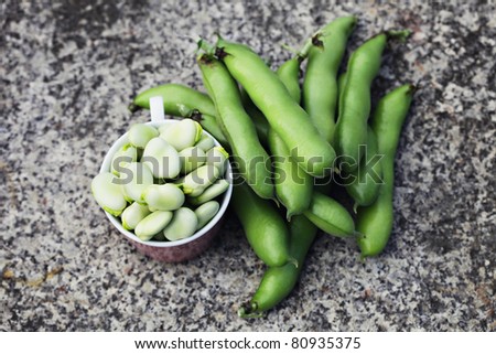 fresh broad beans - fruits and vegetables
