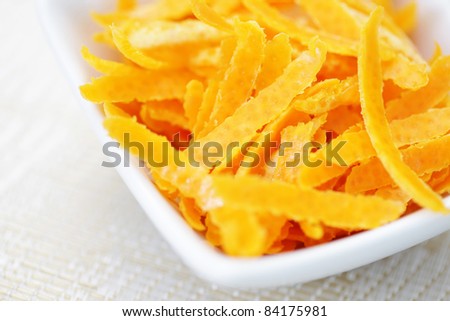 orange peel ready to be used to cook - fruits and vegetables