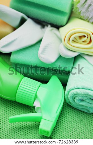 stock photo all you need to clean house close ups of cleaning supplies