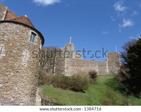 Round tower and castle in England