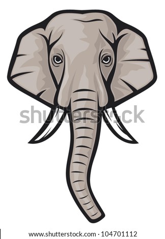 Elephant Head Cartoon