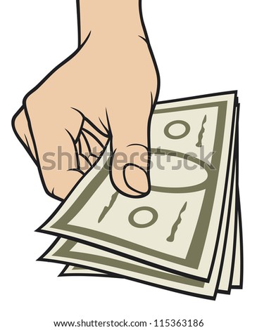 Hand Giving Money Stock Photo 115363186 : Shutterstock