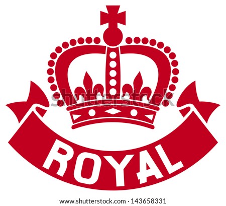 Royal-Symbols Royal Crown Label (Royal Symbol, Crown Sign) Stock Photo 143658331 ...