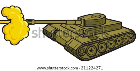 military tank (tank in action, army tank attack)
