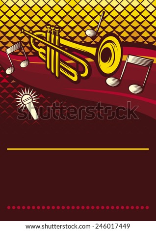 jazz poster (jazz party poster, the concert poster)