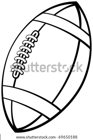 football ball drawing. (american football) all